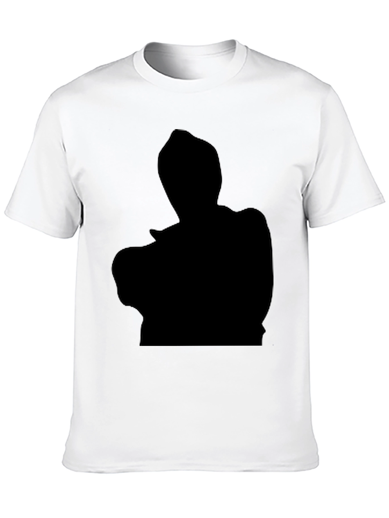 Black Silhouette Graphic Tee - Mens Casual T-Shirt