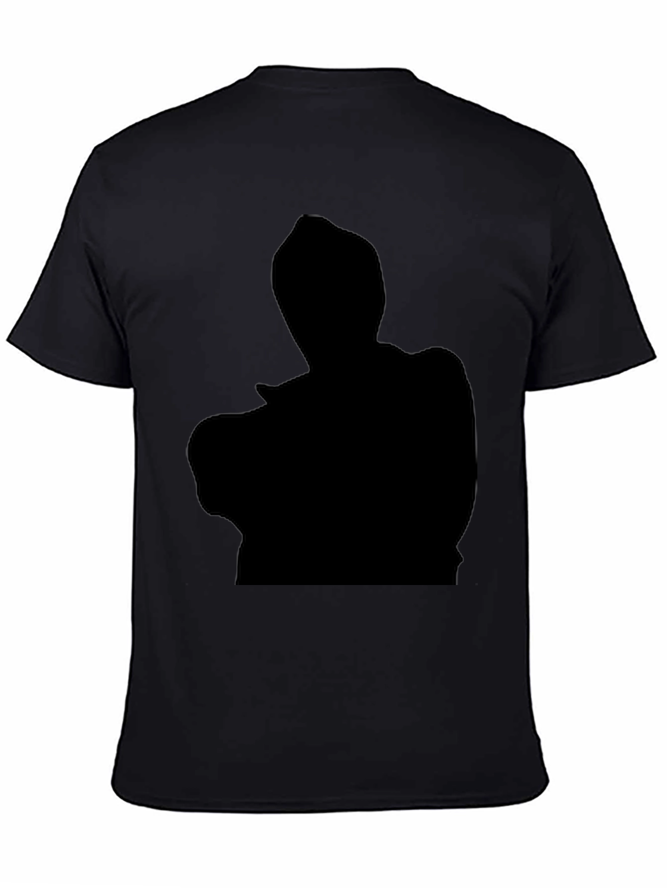 Black Silhouette Graphic Tee - Mens Casual T-Shirt