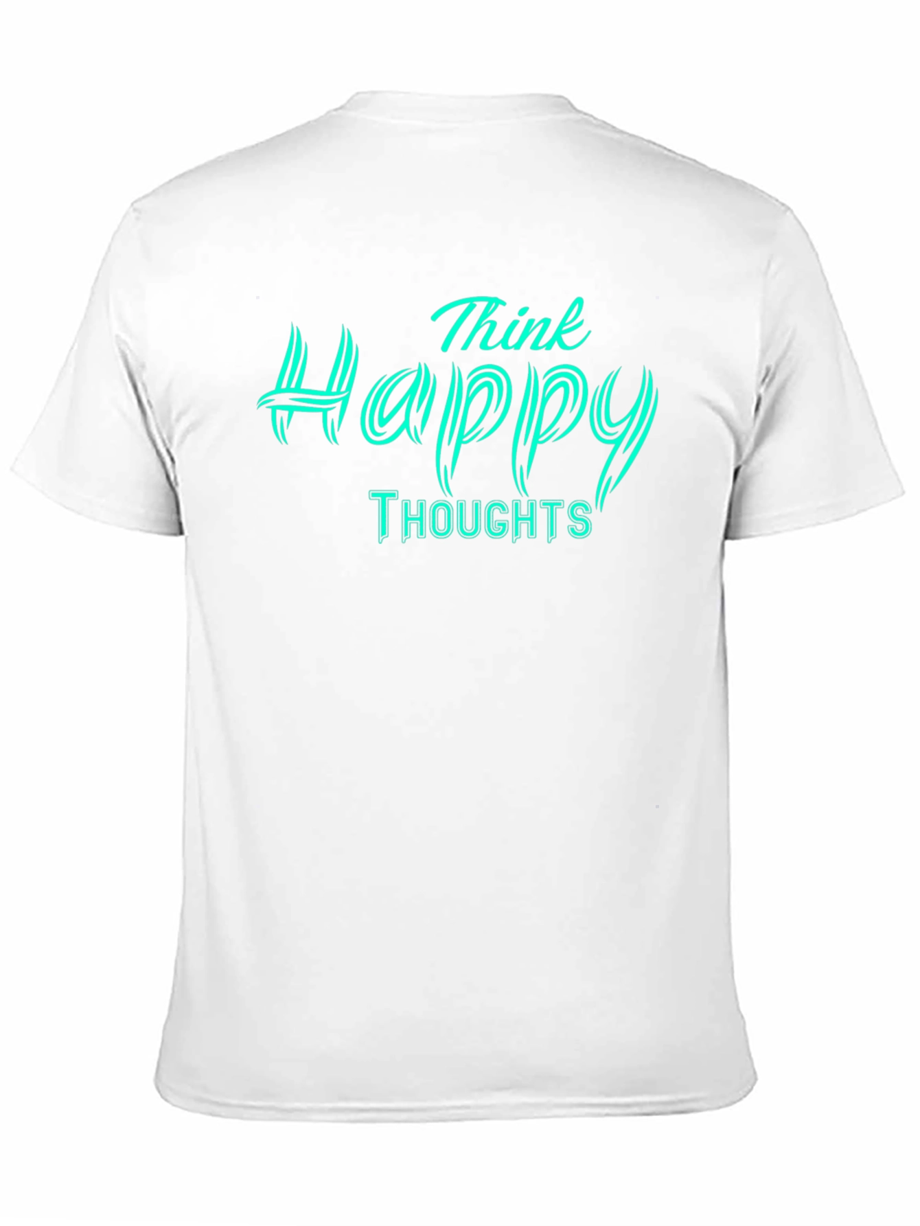 Think Happy Thoughts Graphic T-Shirt - Black