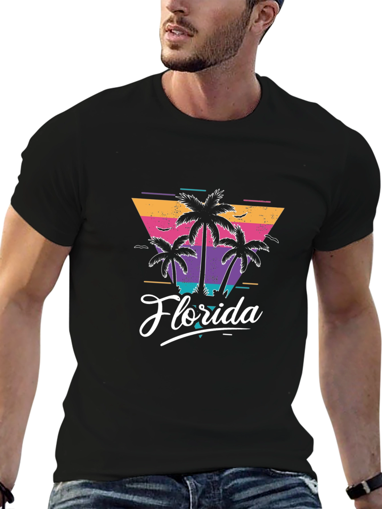 Retro Florida Palm Tree T-Shirt