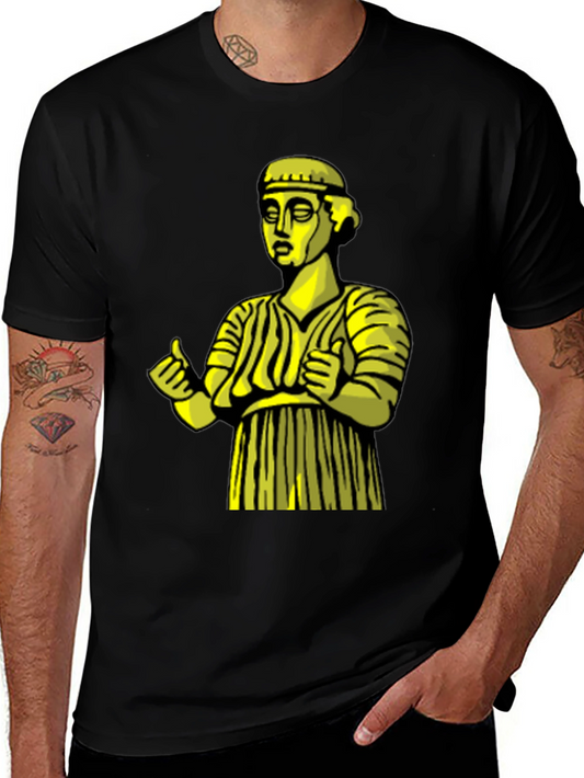 Ancient Statue Graphic Tee - Unique Design