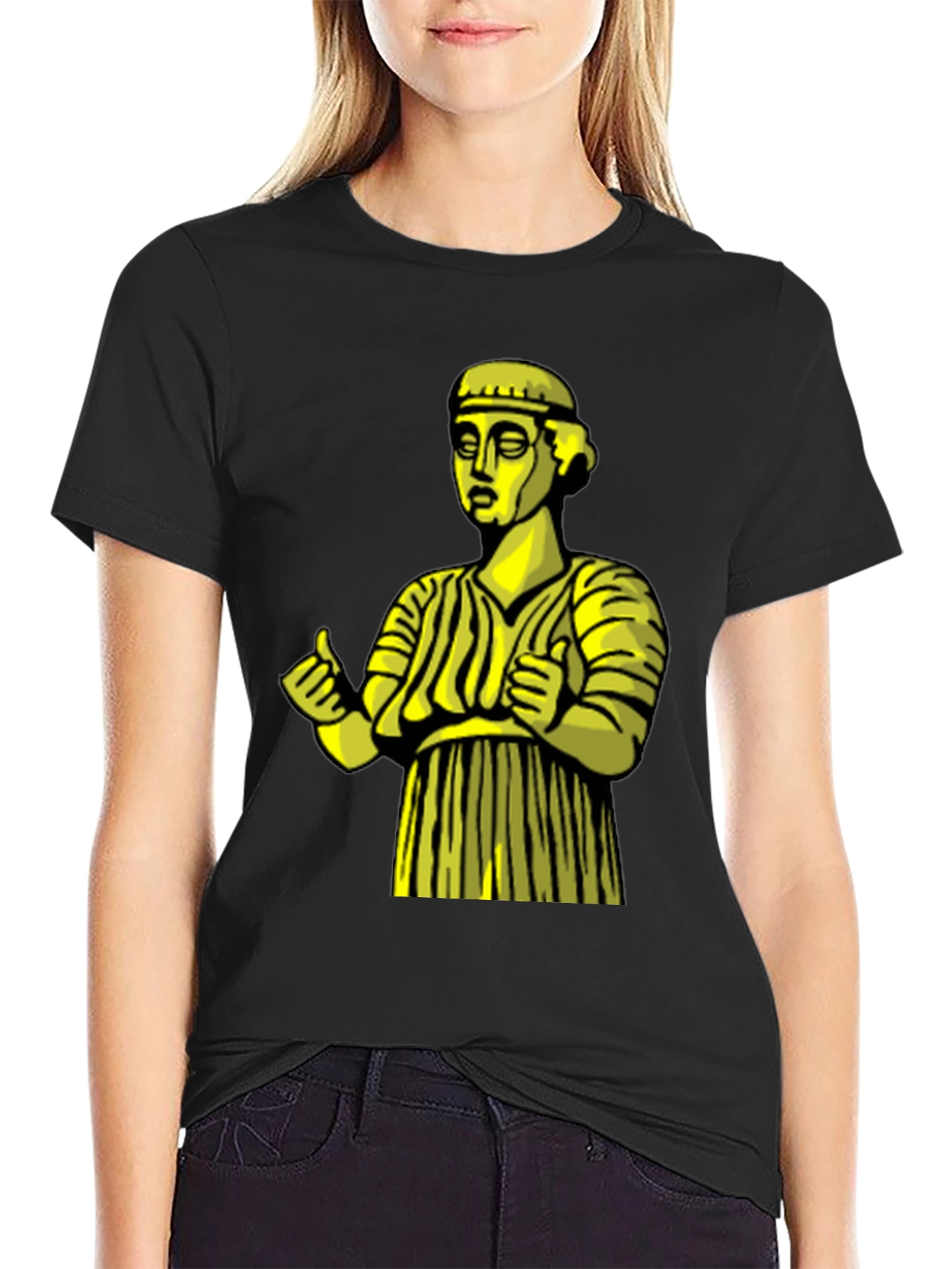 Ancient Statue Graphic Tee - Unique Design