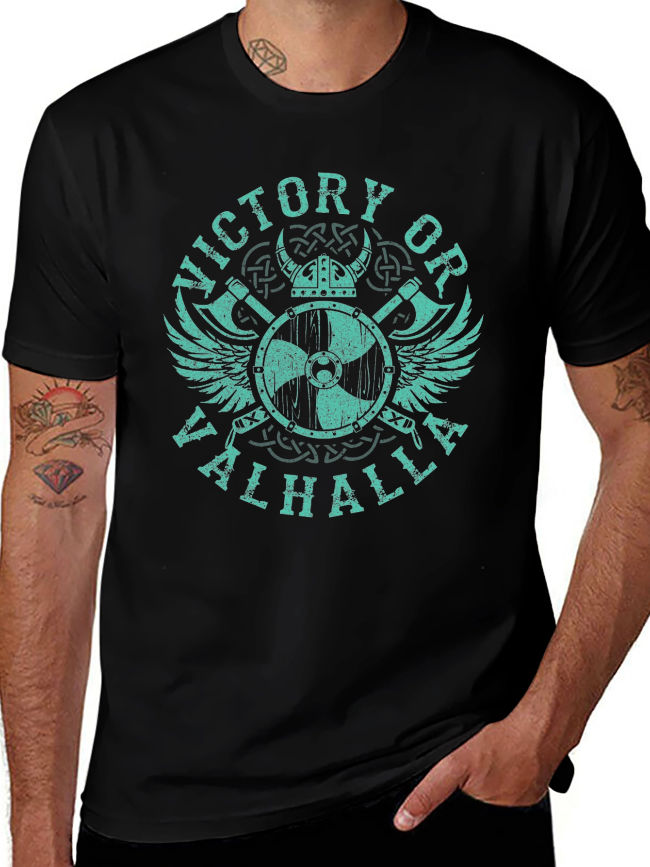Victory or Valhalla Viking T-Shirt