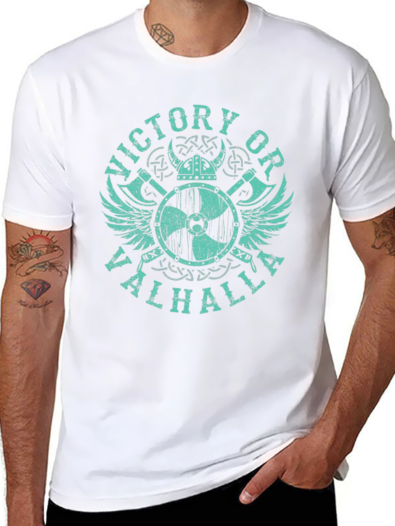 Victory or Valhalla Viking T-Shirt