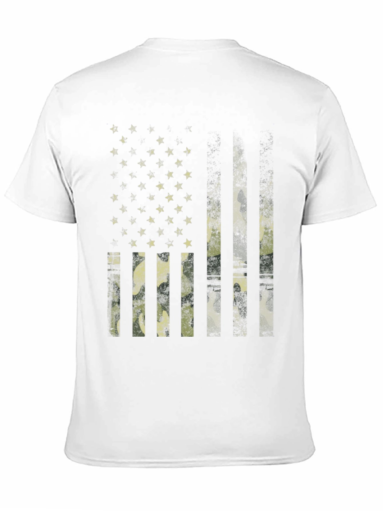 Camo USA Flag Graphic T-Shirt
