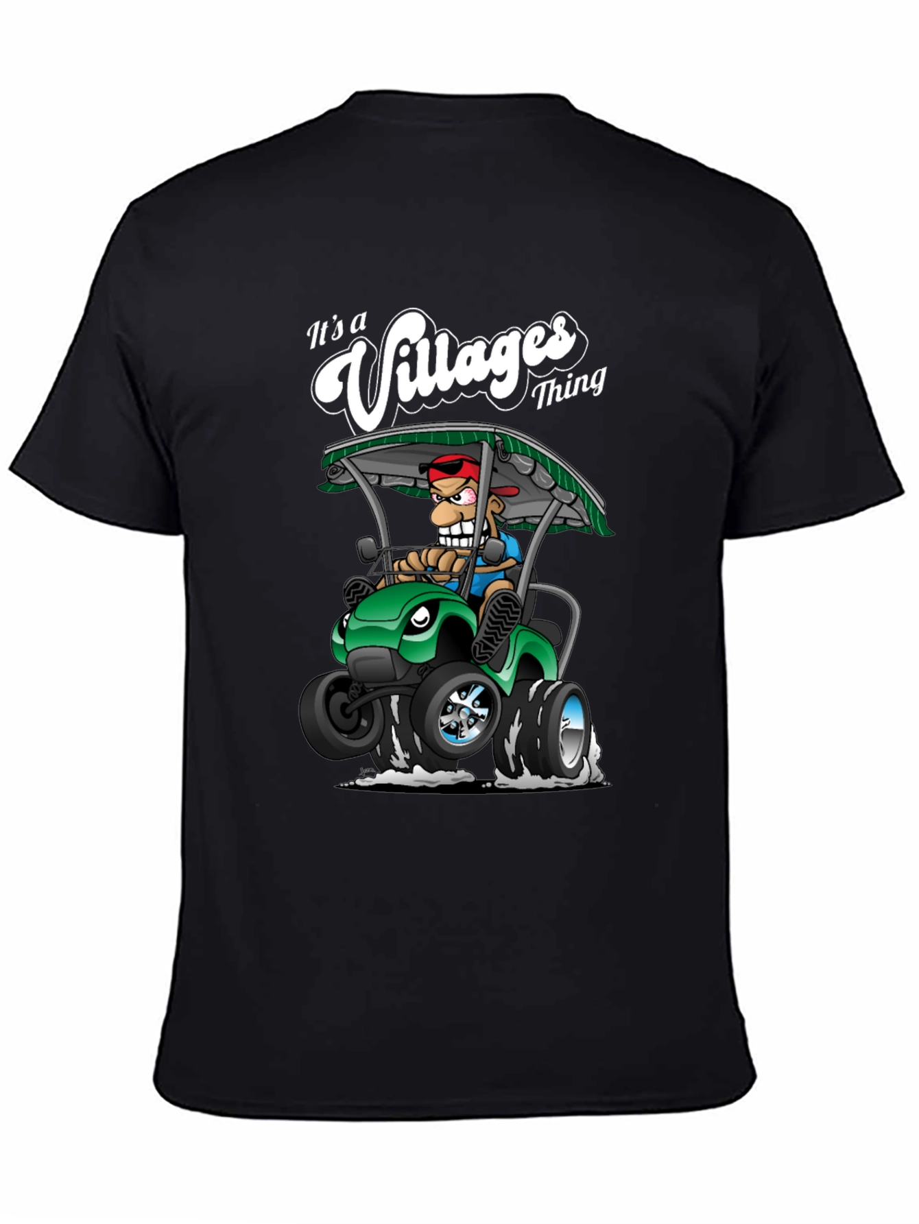 Villages Thing Graphic T-Shirt: Fun Golf Cart Design