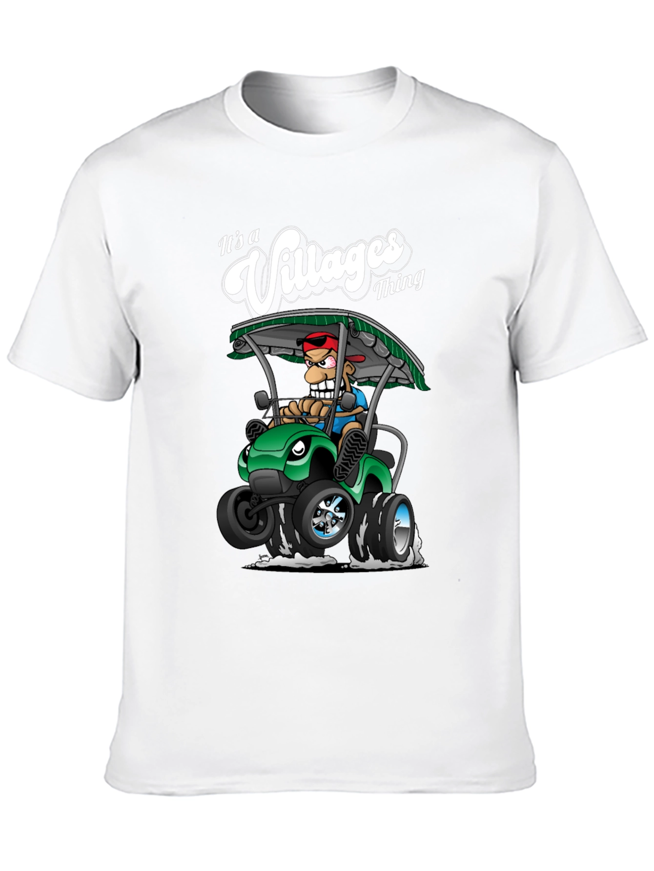 Villages Thing Graphic T-Shirt: Fun Golf Cart Design