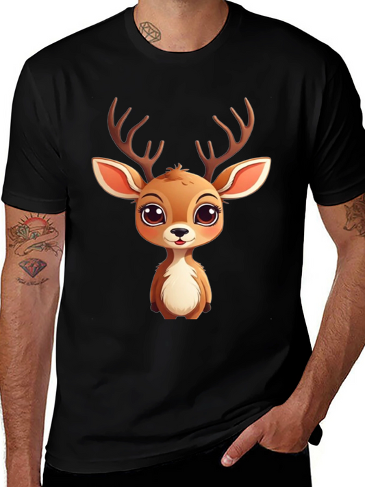 Cute Cartoon Deer Graphic Tee