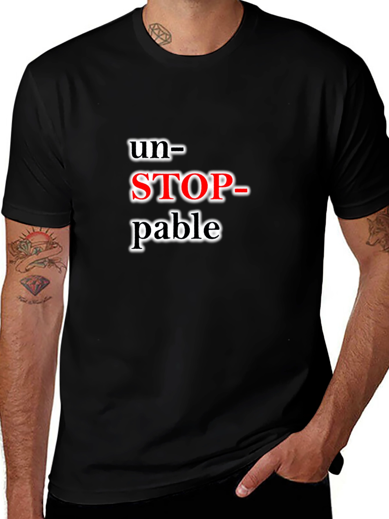 Unstoppable Graphic Tee - Black
