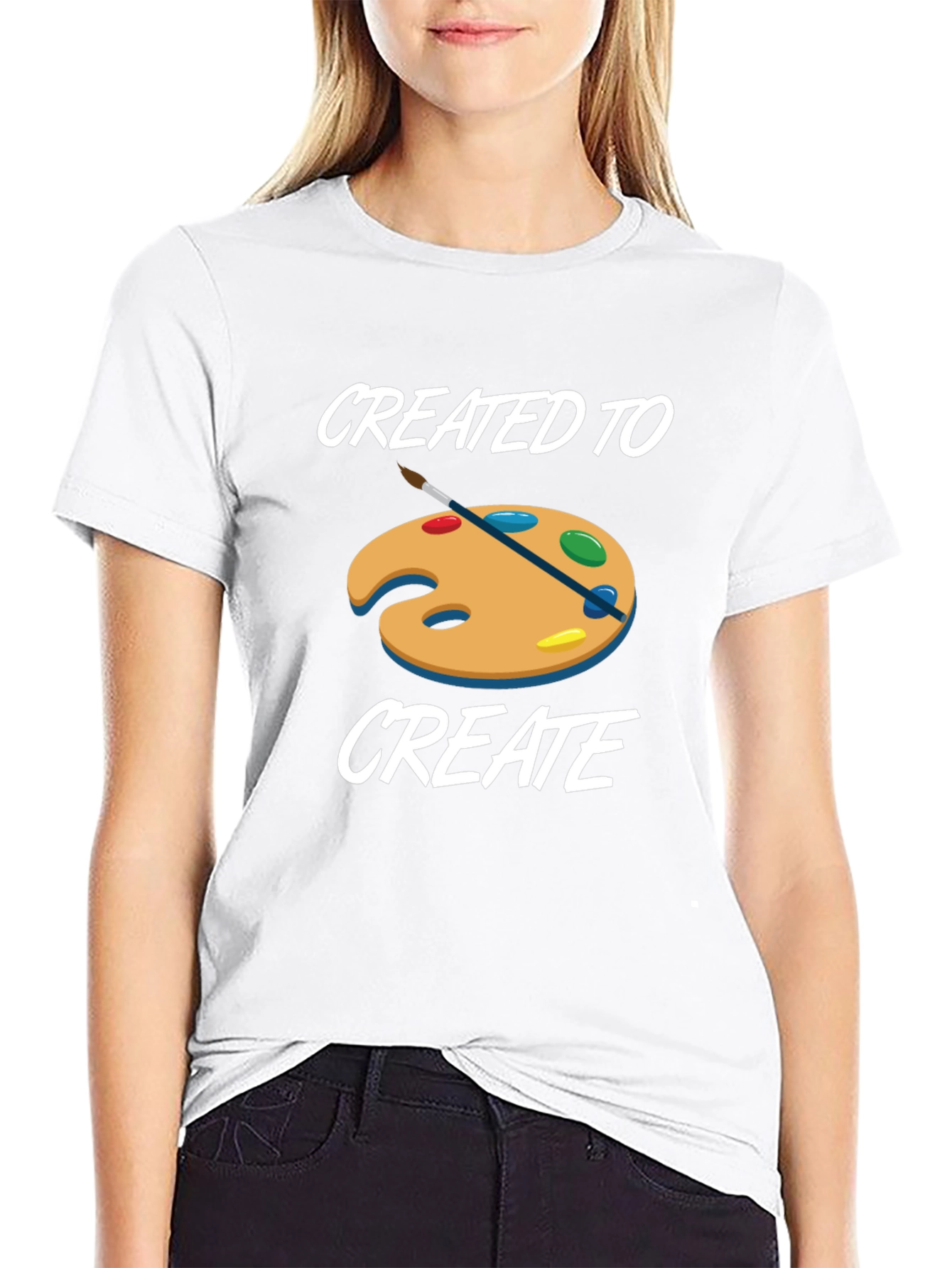 Created to Create T-Shirt - Artist Palette Design