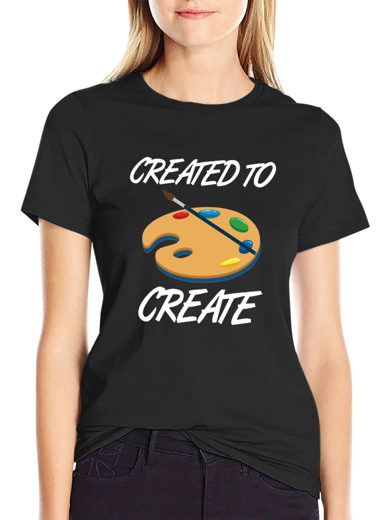 Created to Create T-Shirt - Artist Palette Design