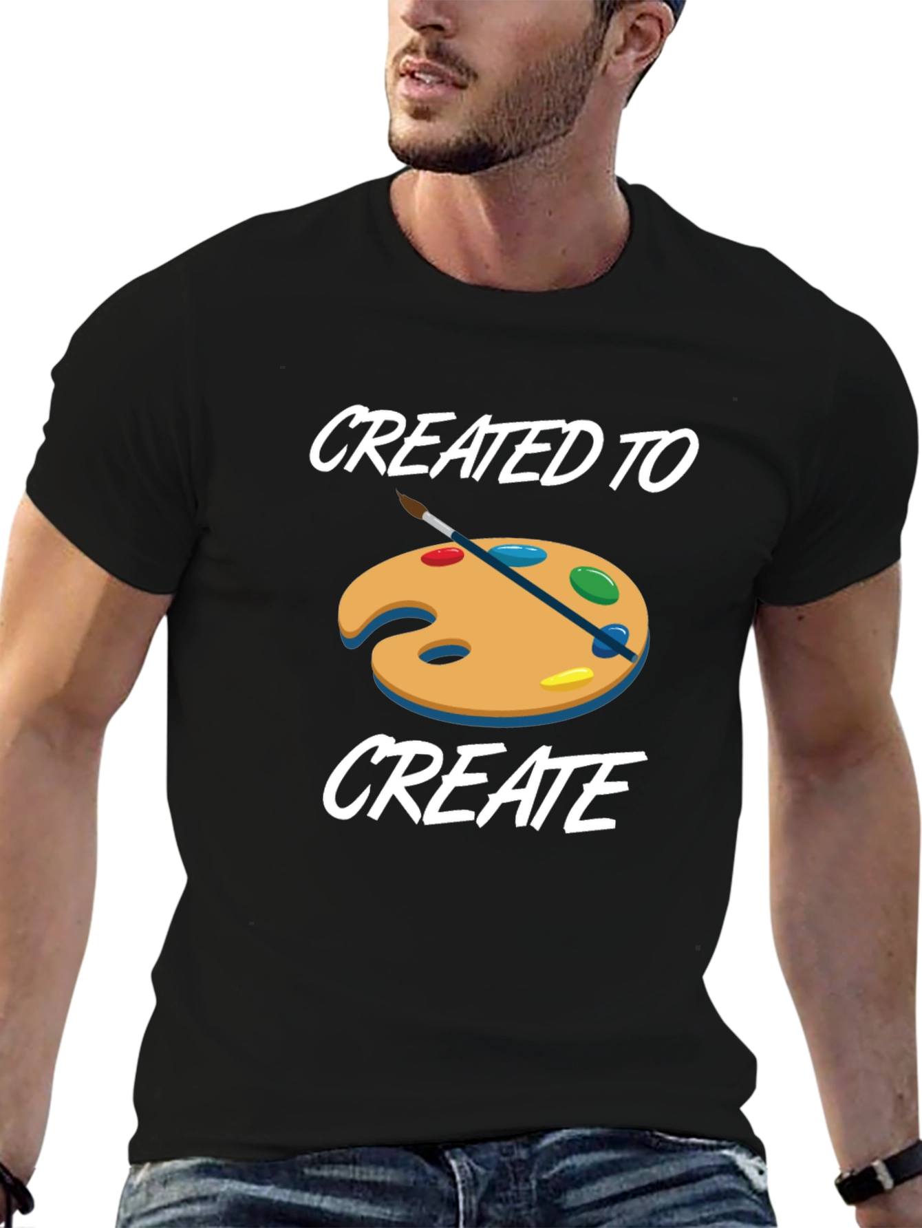 Created to Create T-Shirt - Artist Palette Design