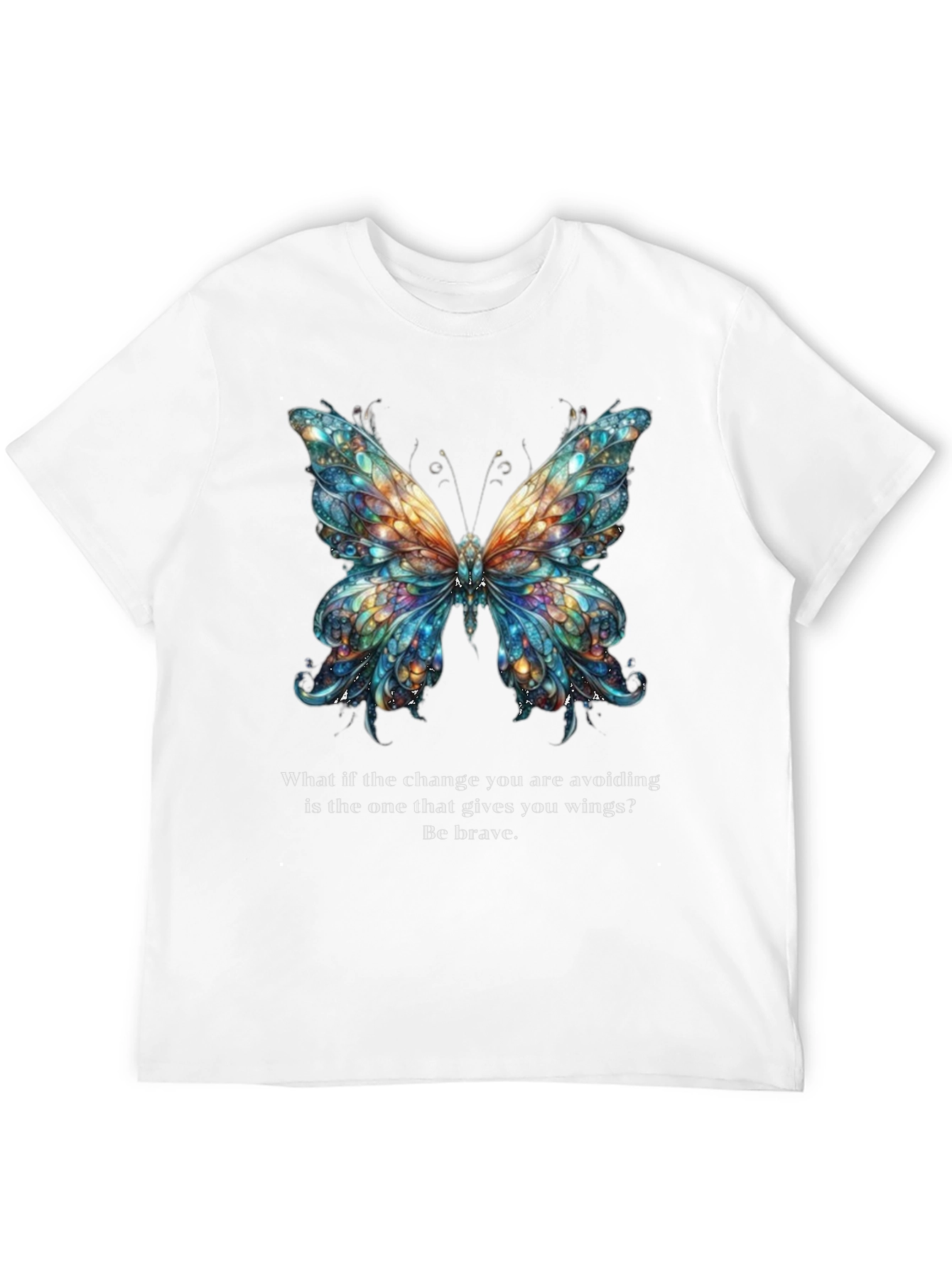 Butterfly Wings Graphic Tee - Be Brave Change