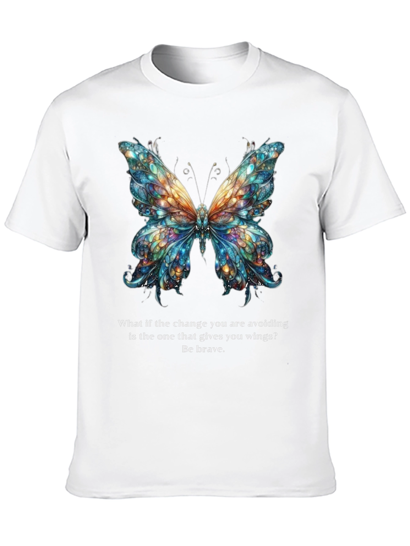 Butterfly Wings Graphic Tee - Be Brave Change
