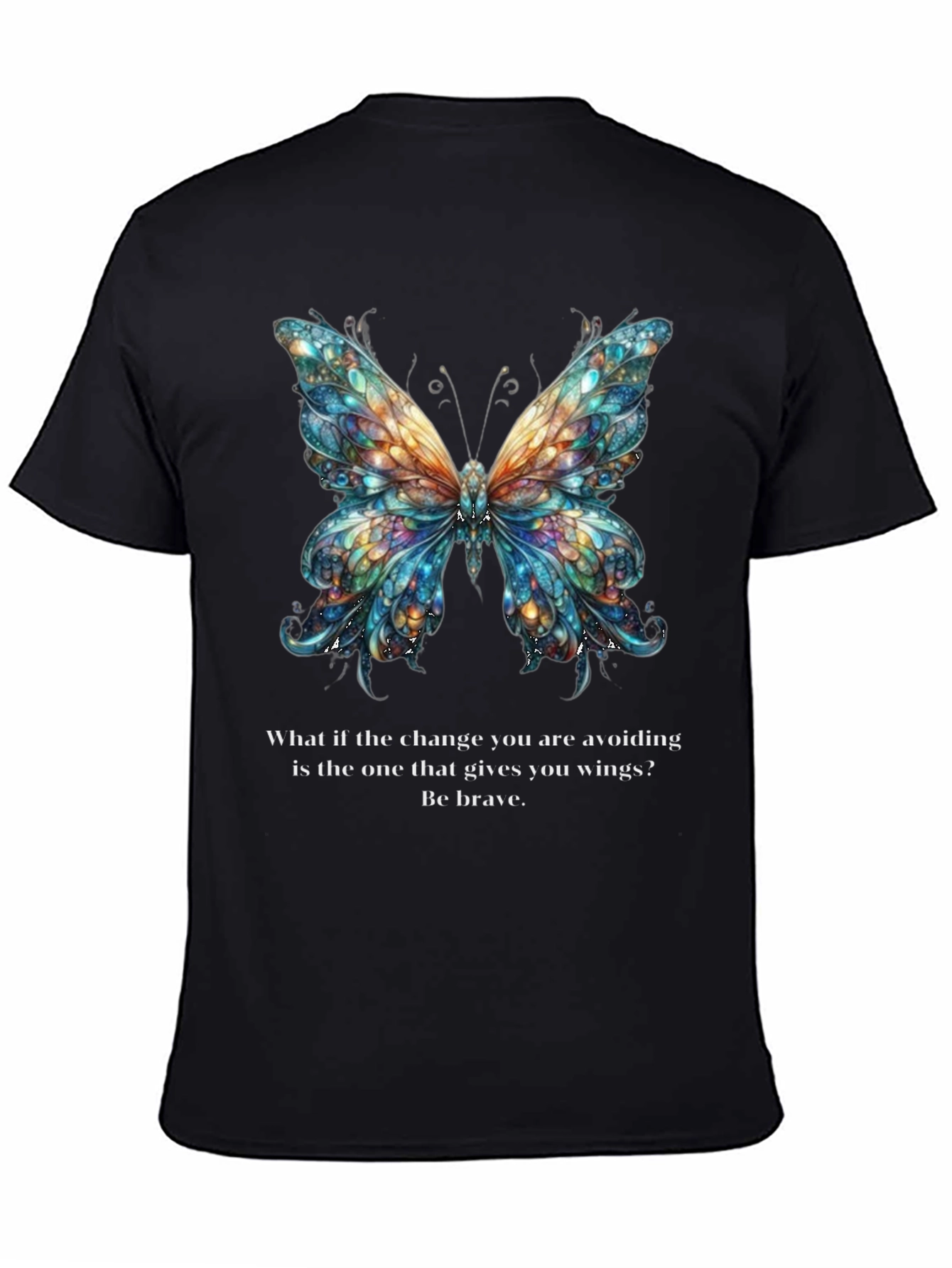 Butterfly Wings Graphic Tee - Be Brave Change