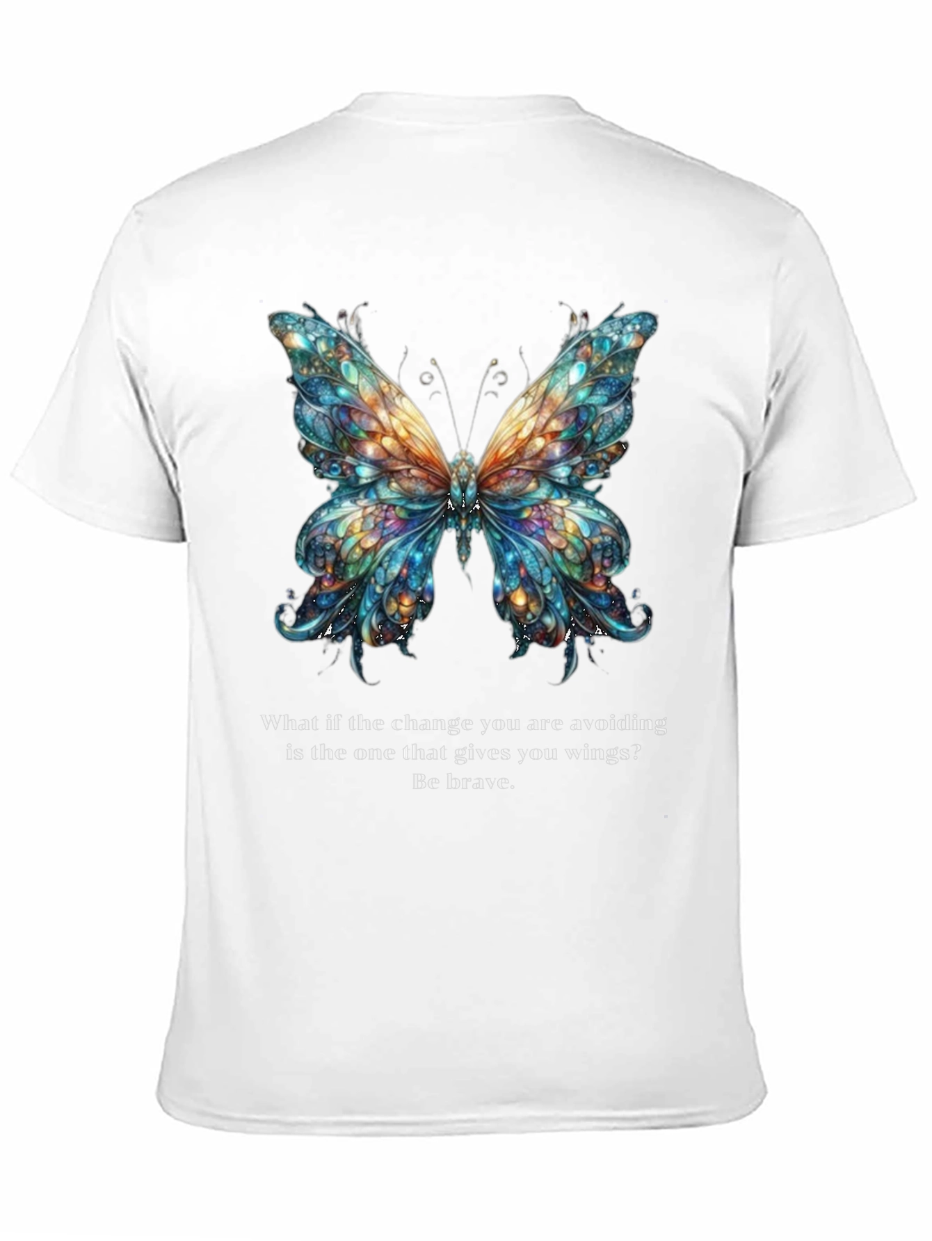 Butterfly Wings Graphic Tee - Be Brave Change