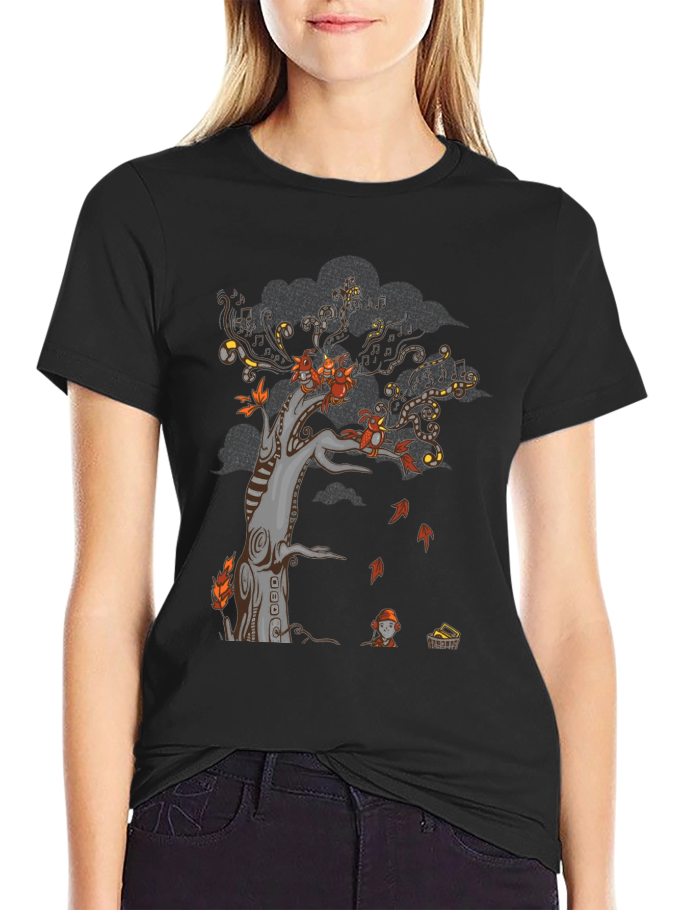 Autumn Tree Graphic Print Tee