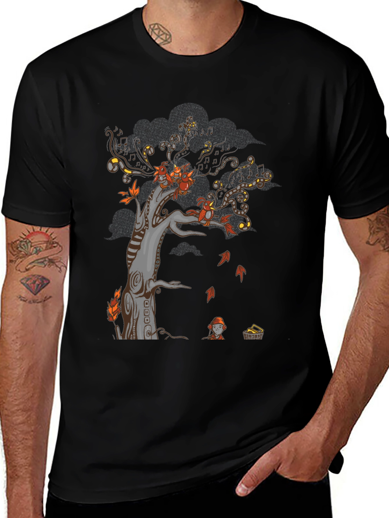 Autumn Tree Graphic Print Tee
