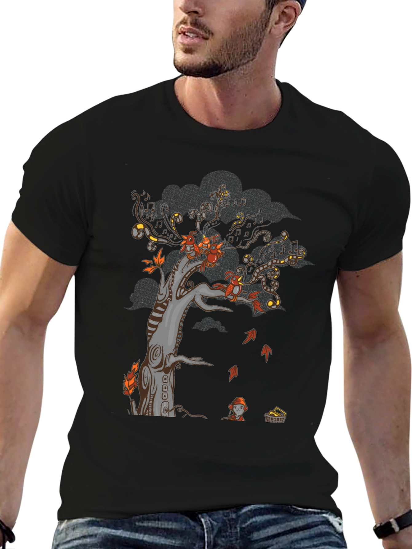 Autumn Tree Graphic Print Tee