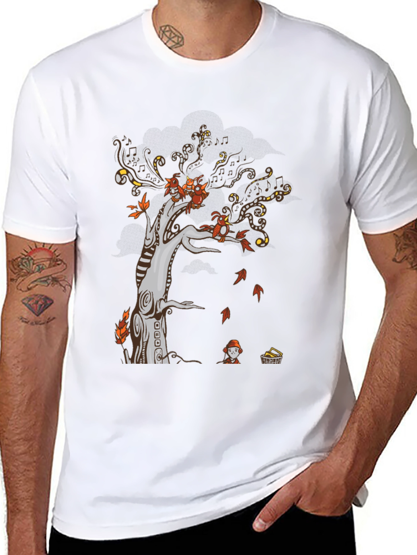 Autumn Tree Graphic Print Tee
