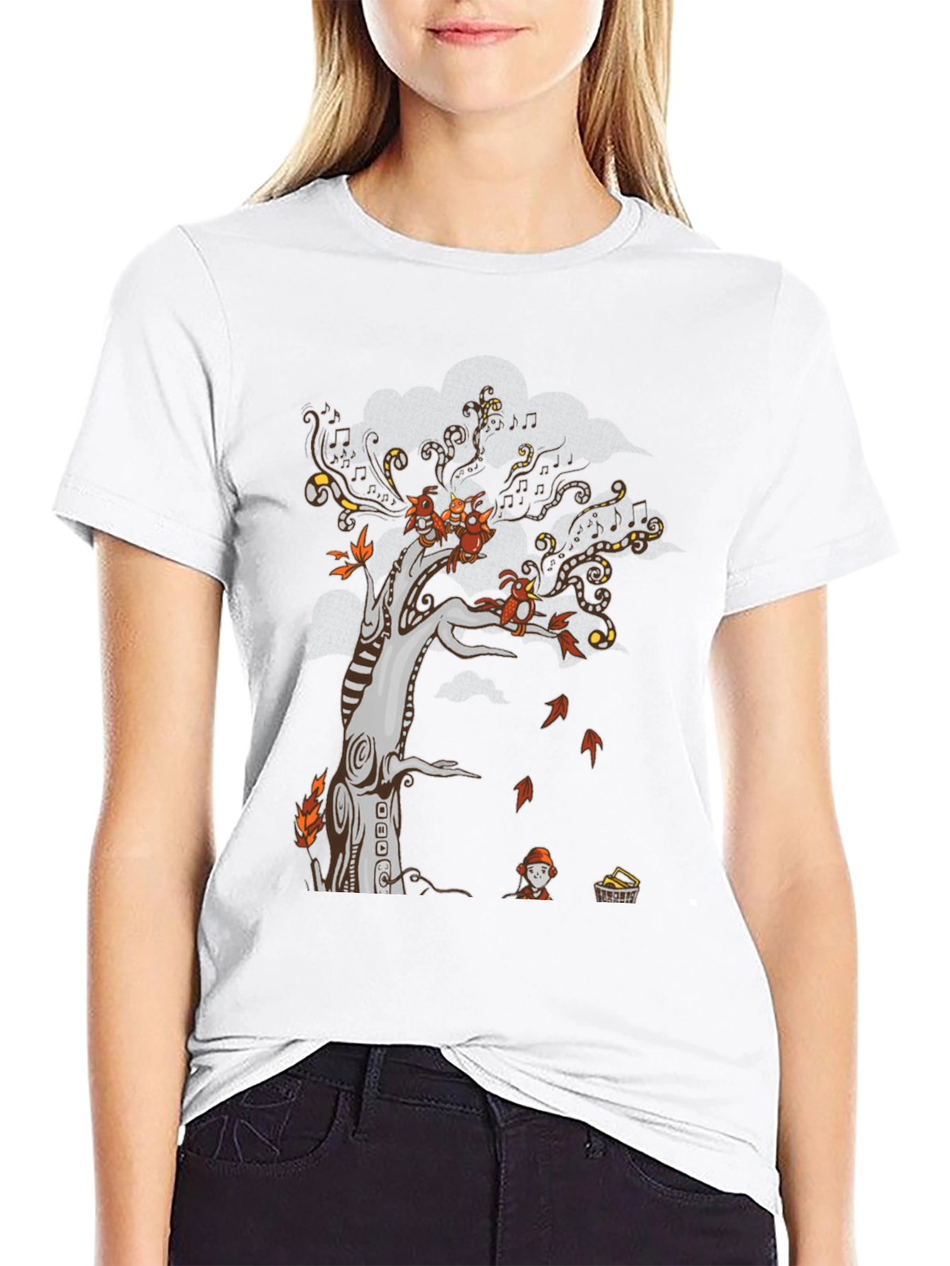 Autumn Tree Graphic Print Tee