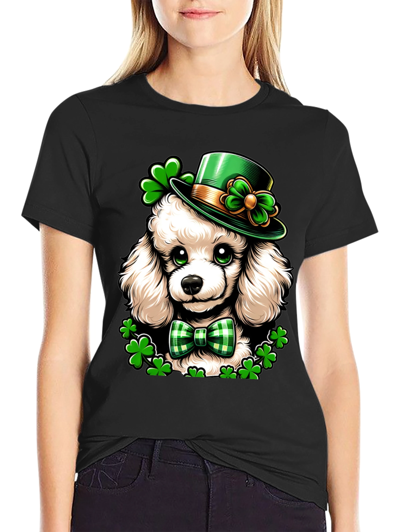 St. Patricks Day Poodle T-Shirt