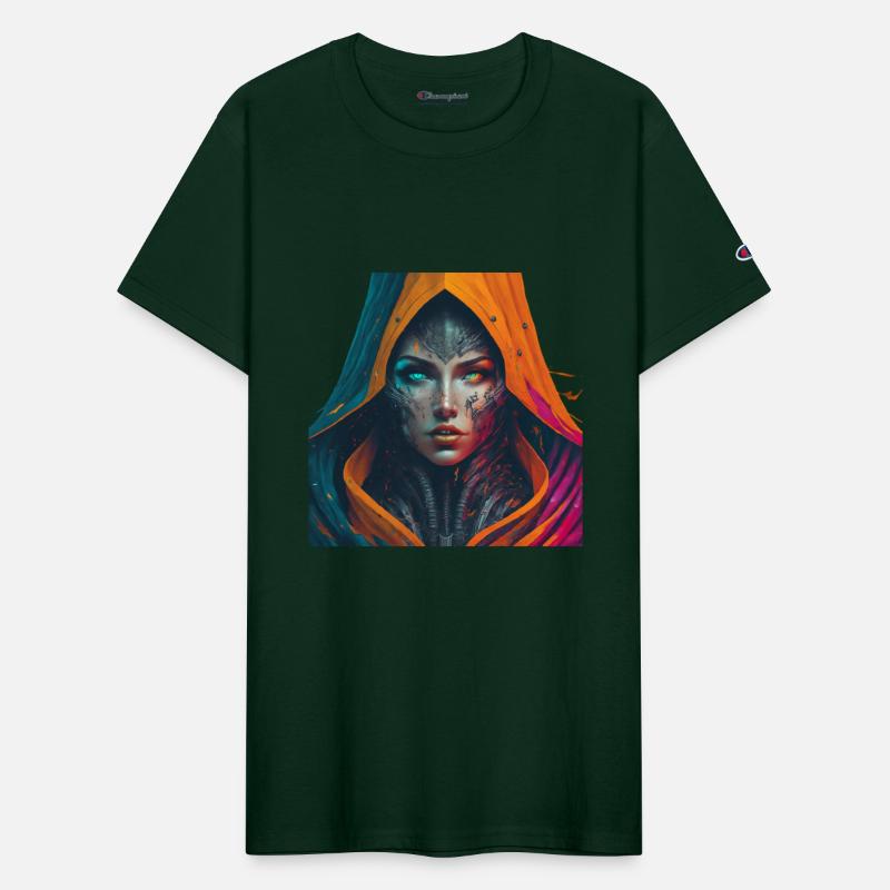 "Digital Woman with Sharp Mind"