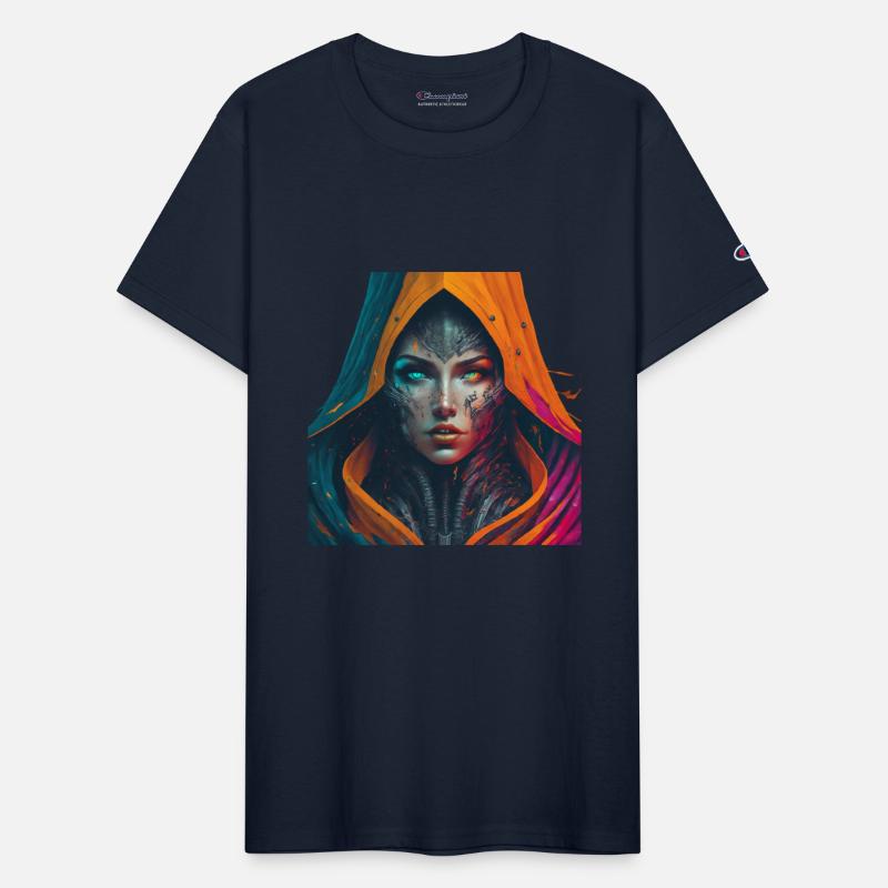 "Digital Woman with Sharp Mind"