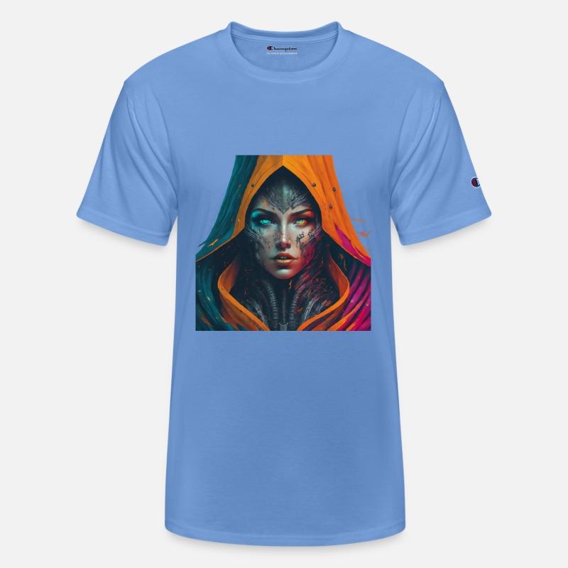 "Digital Woman with Sharp Mind"