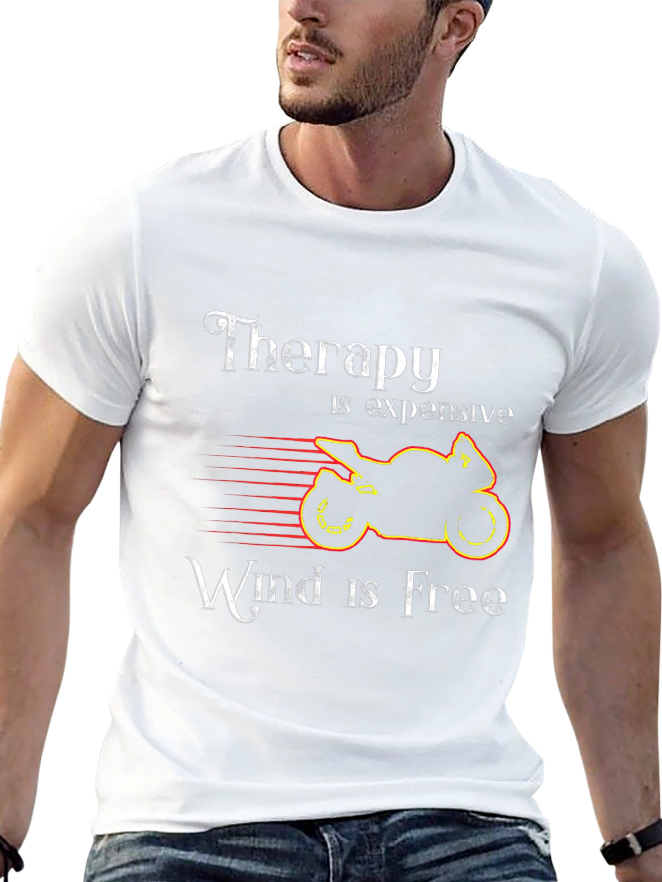Therapy Is Expensive Wind Is Free Graphic Tee
