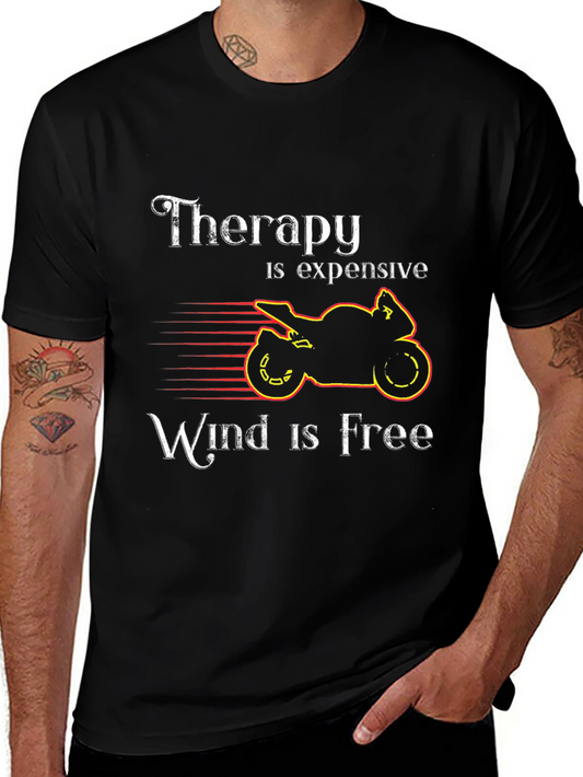 Therapy Is Expensive Wind Is Free Graphic Tee