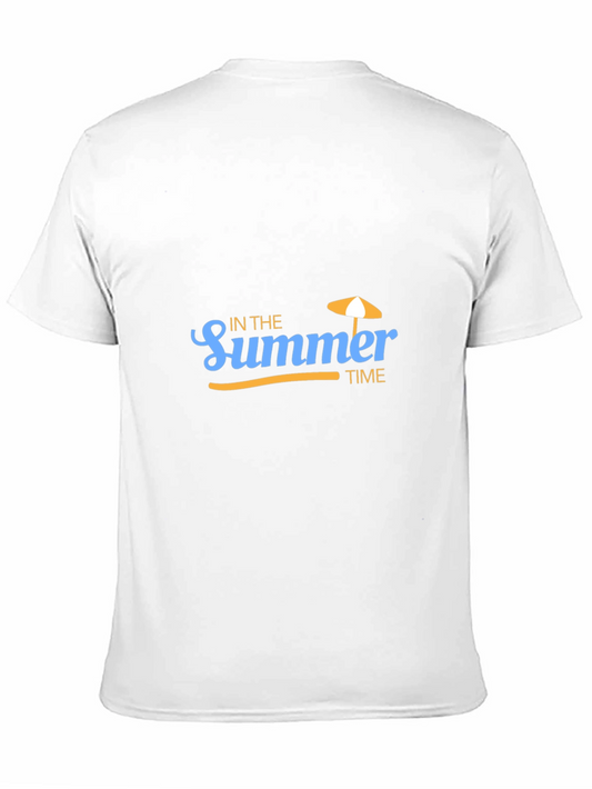 Summer Time Black Graphic Tee