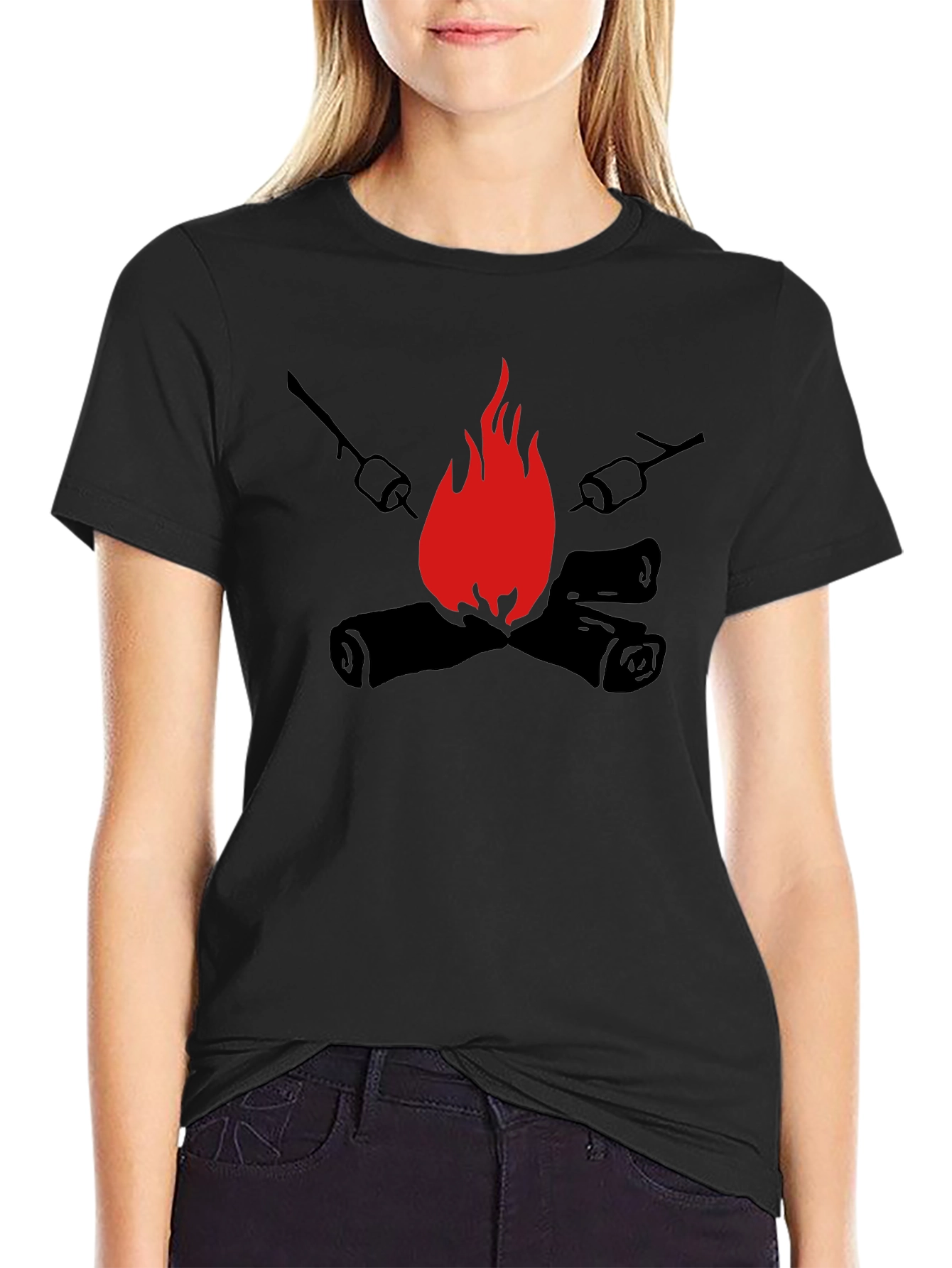 Campfire Marshmallow Roast Graphic Tee