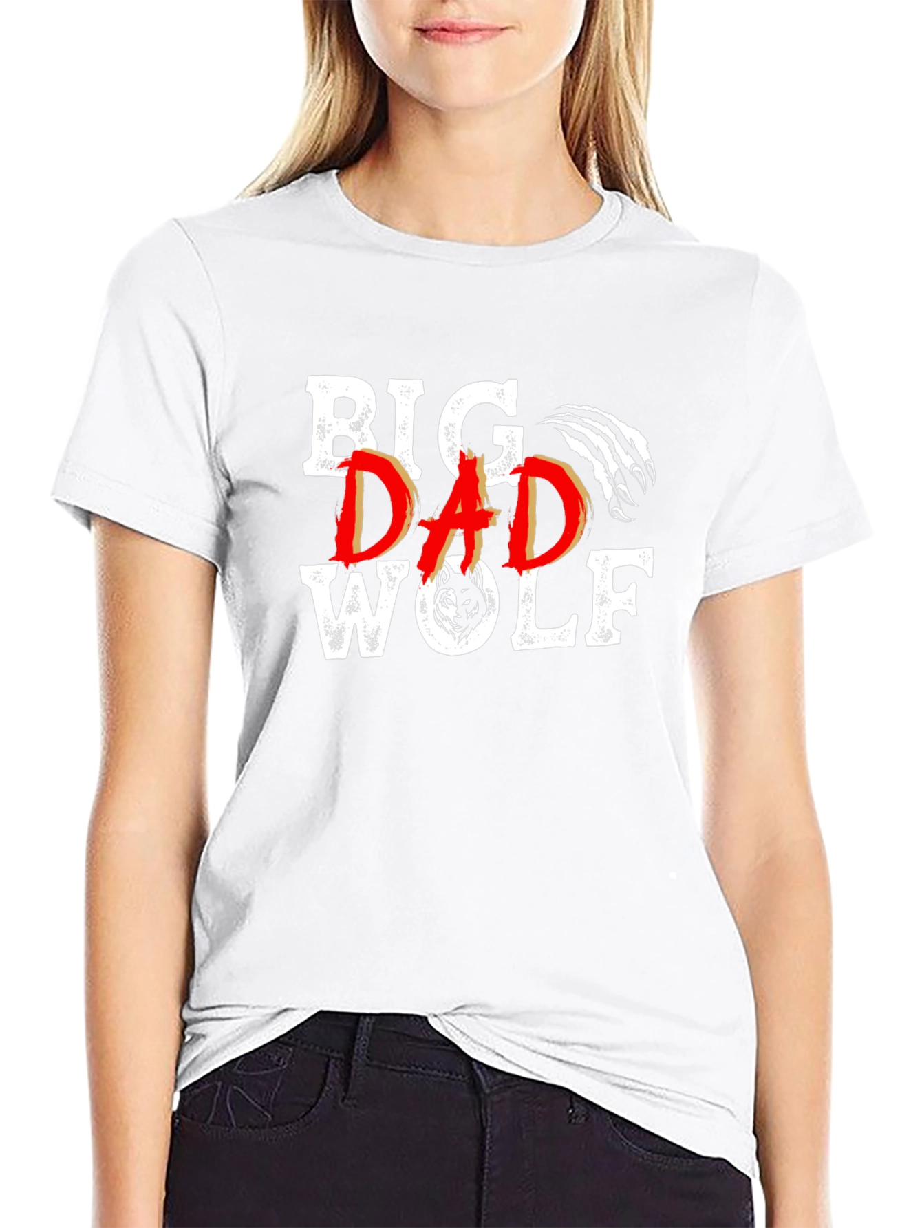 Big Dad Wolf Black Graphic Tee