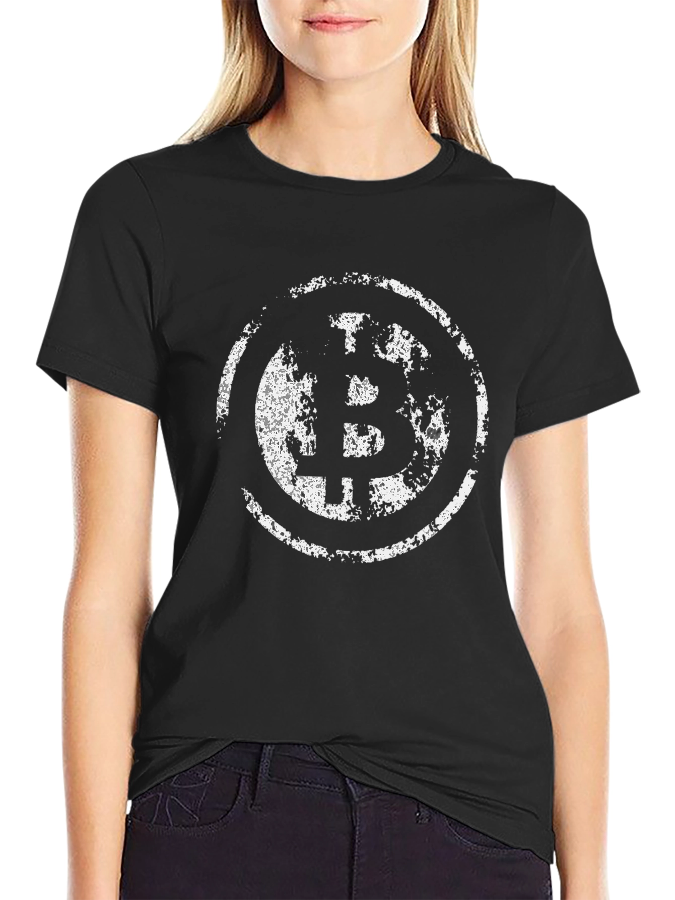 Bitcoin Distressed Graphic Tee - Crypto T-Shirt