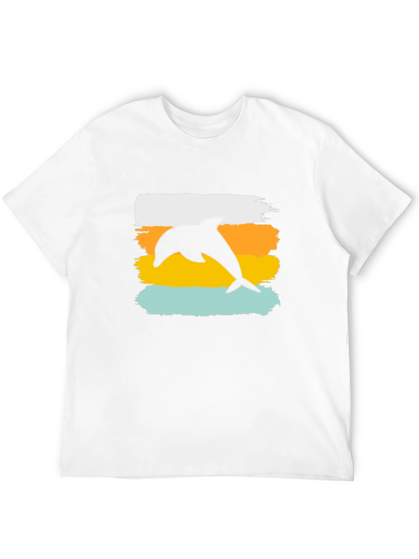 Retro Dolphin Graphic Tee - Black T-Shirt