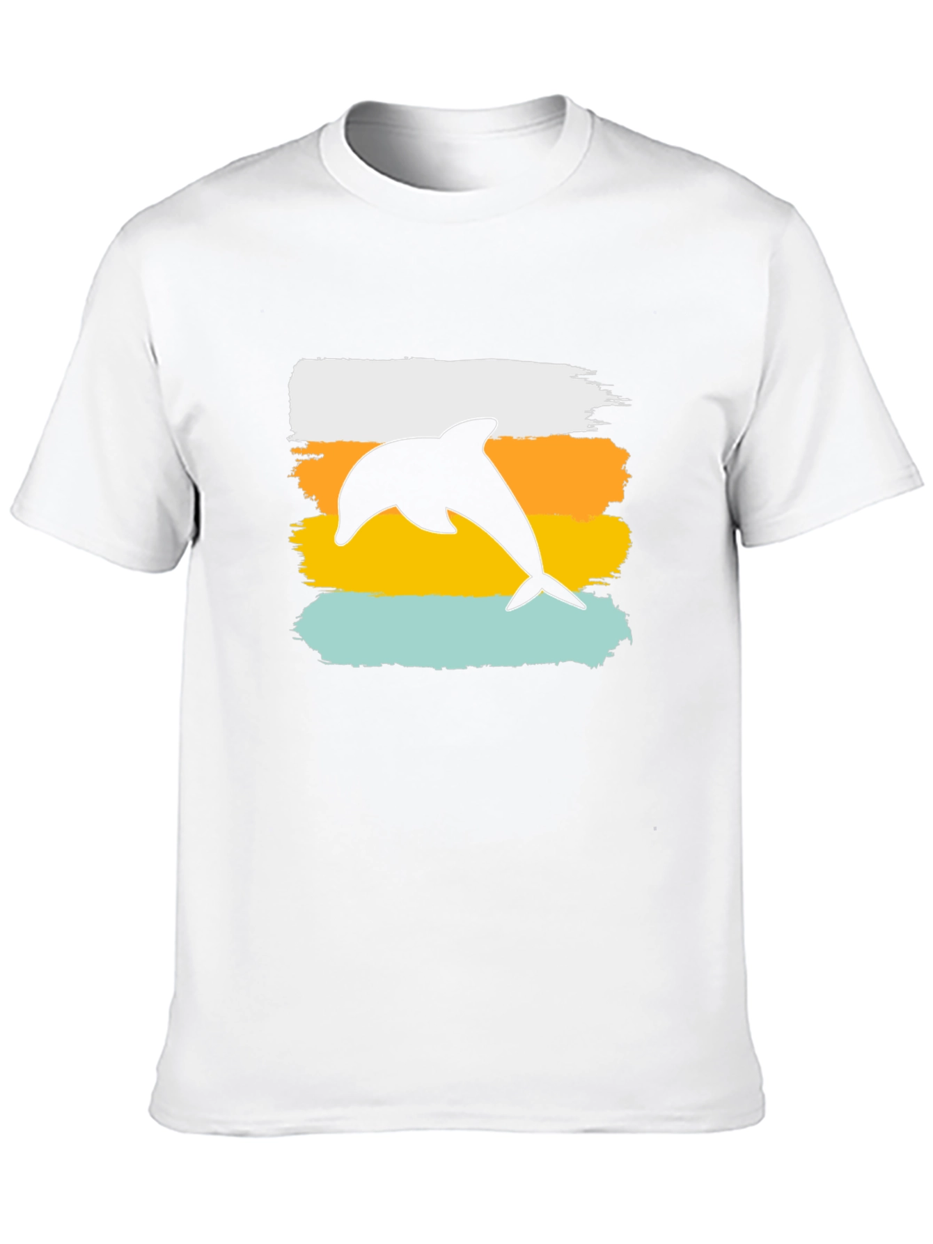 Retro Dolphin Graphic Tee - Black T-Shirt