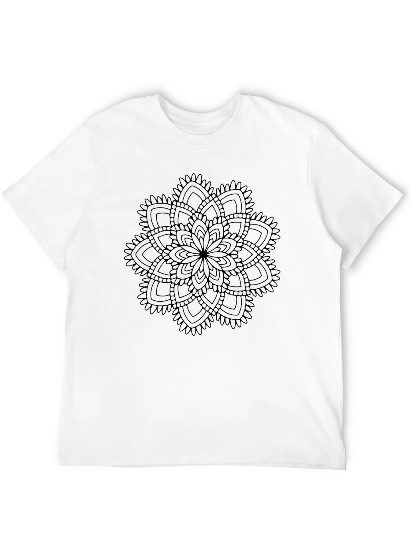 Black Mandala Graphic T-Shirt