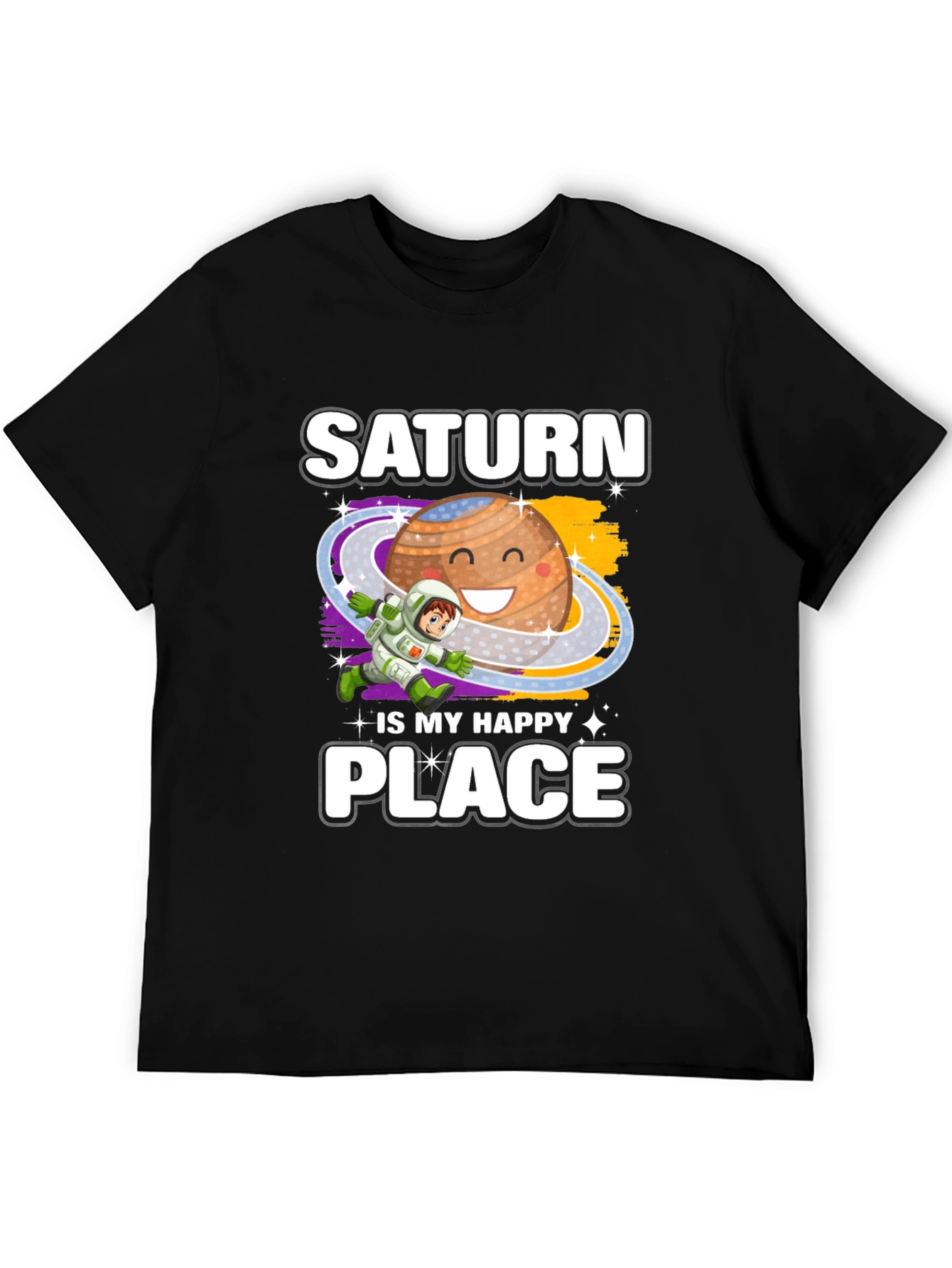 Saturn Is My Happy Place Graphic T-Shirt
