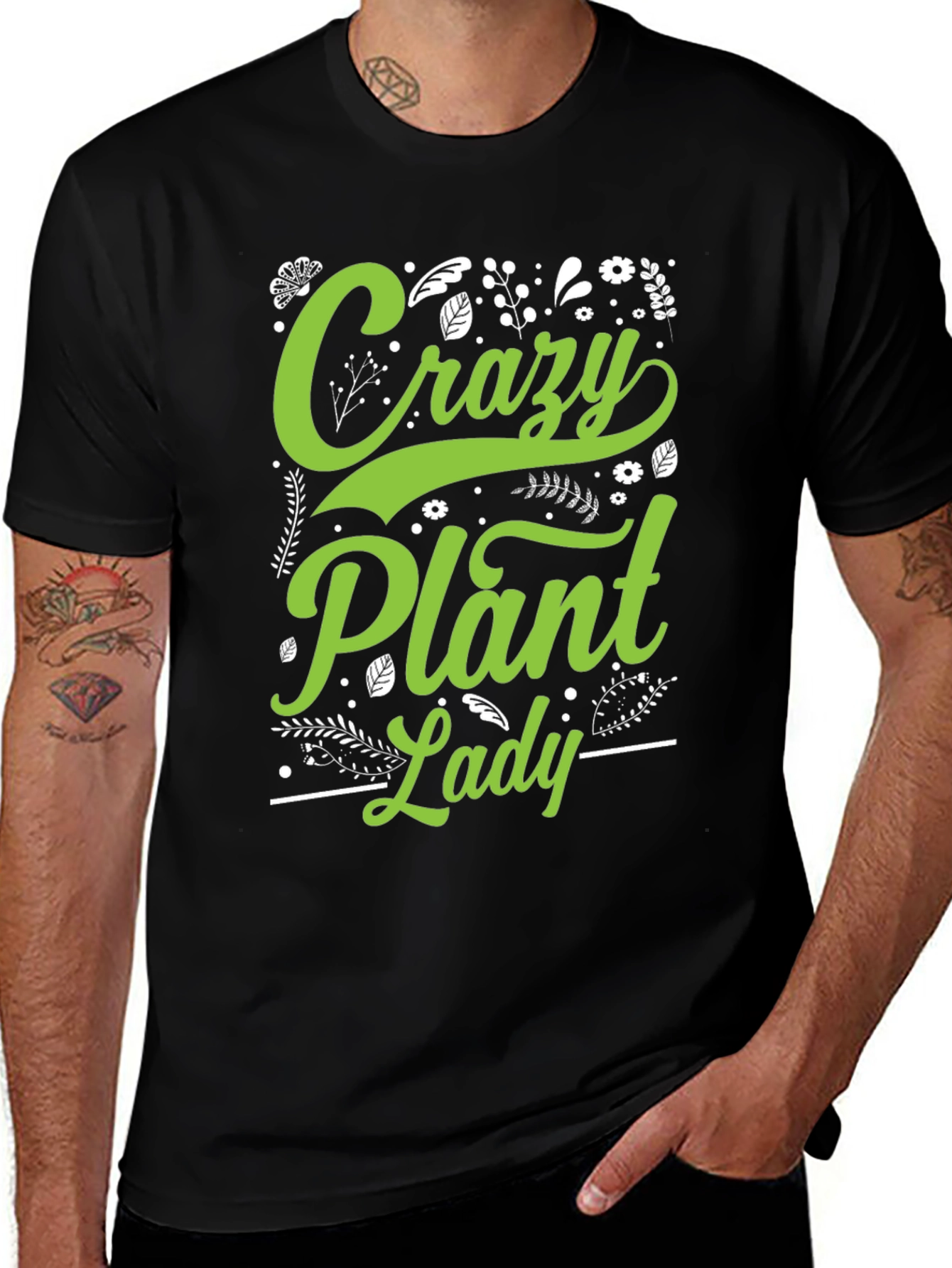 Crazy Plant Lady Graphic T-Shirt