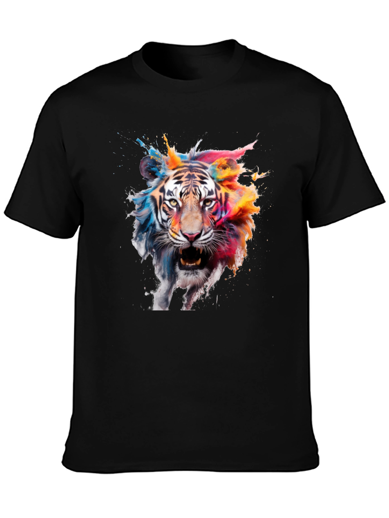 Vibrant Tiger Graphic T-Shirt - Bold & Eye-Catching
