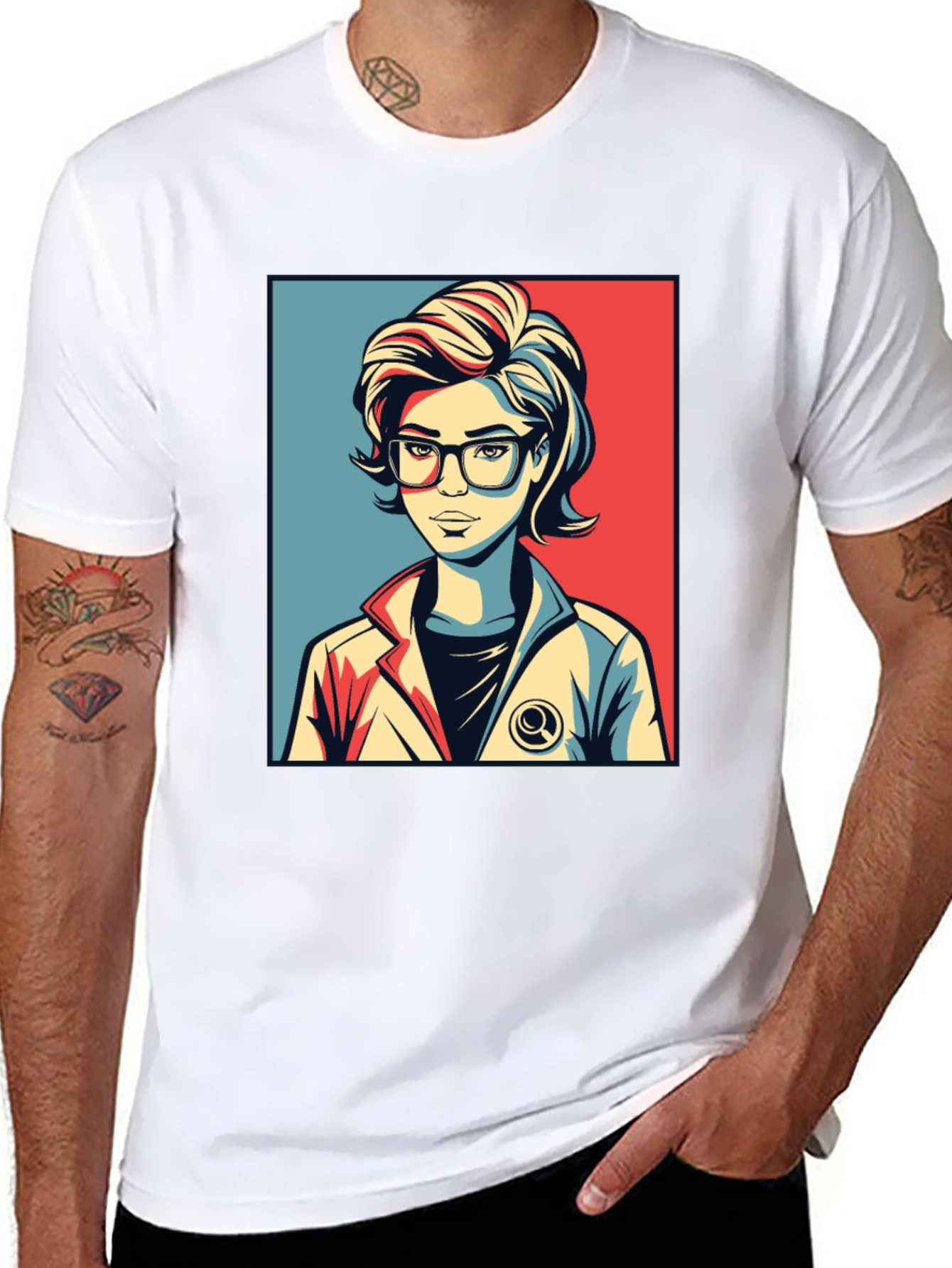 Retro Pop Art T-Shirt - Science Geek Chic