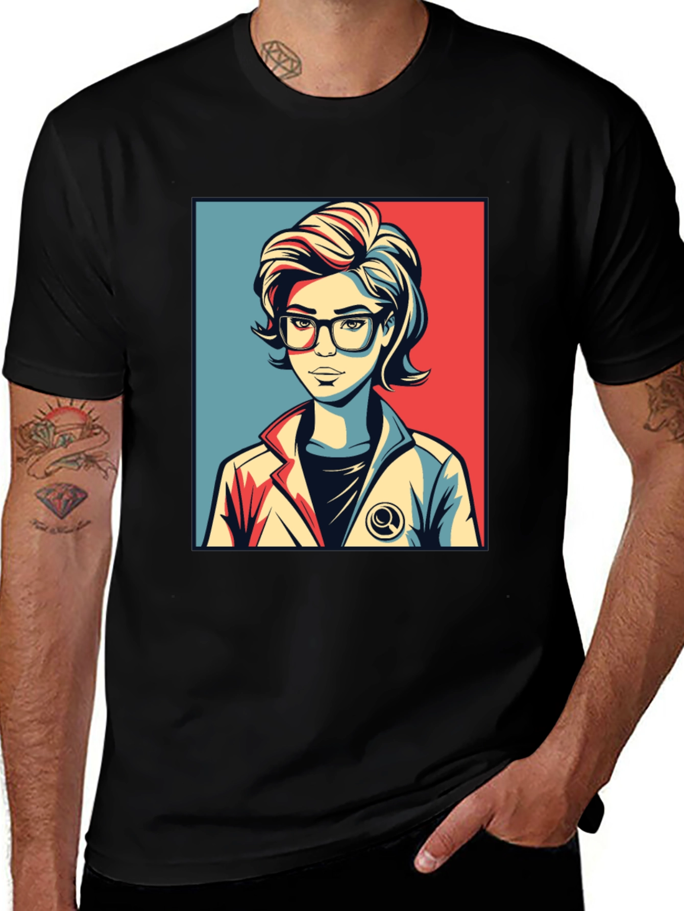 Retro Pop Art T-Shirt - Science Geek Chic