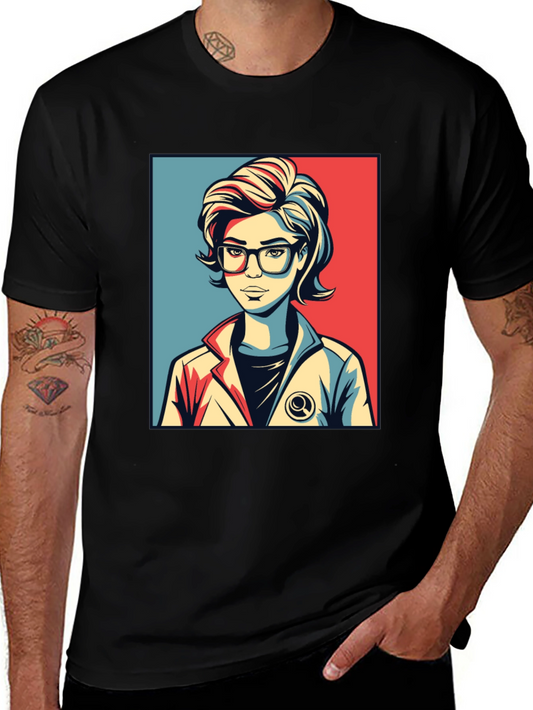 Retro Pop Art T-Shirt - Science Geek Chic