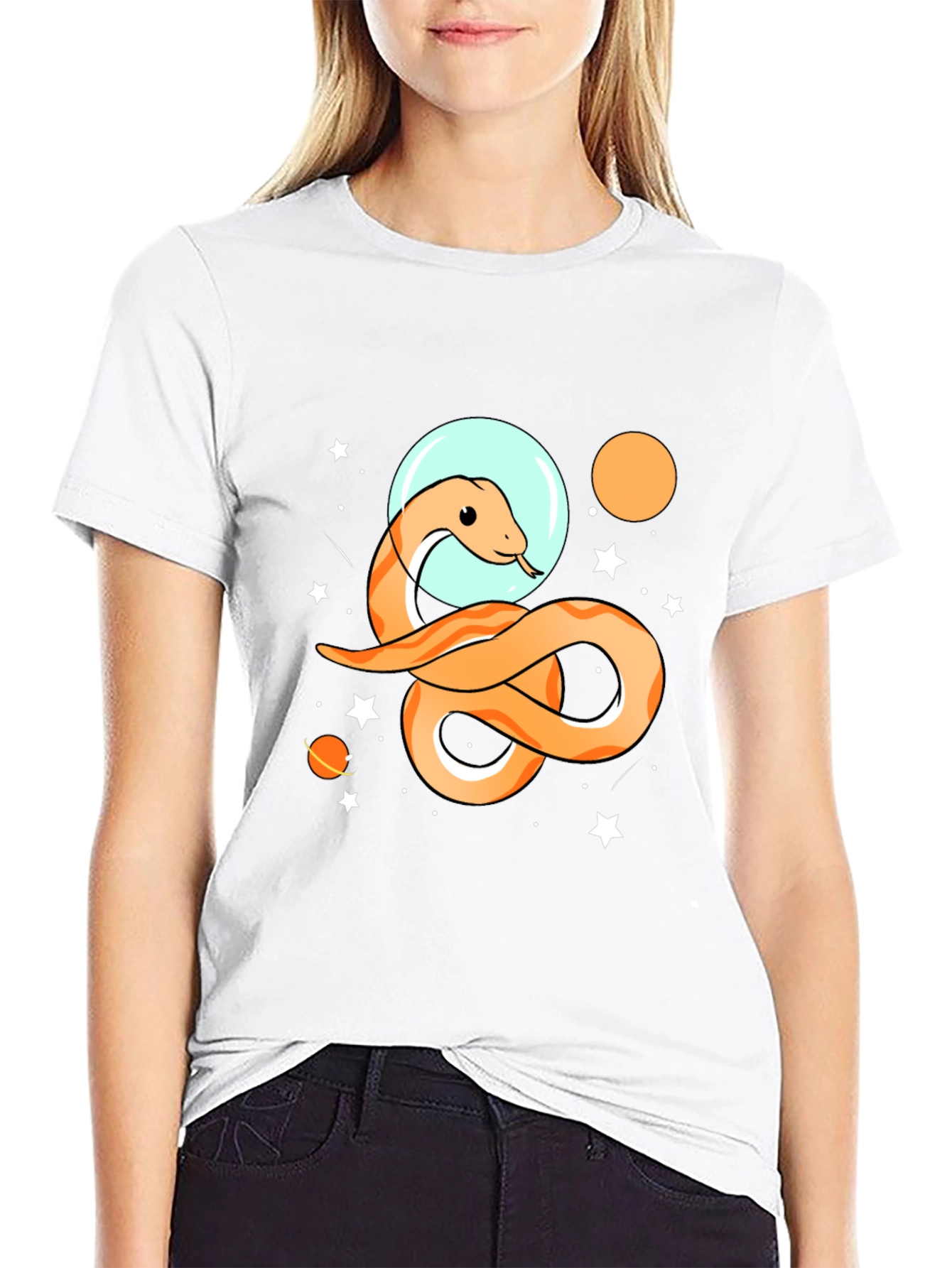 Cosmic Snake T-Shirt - Space Adventure Tee