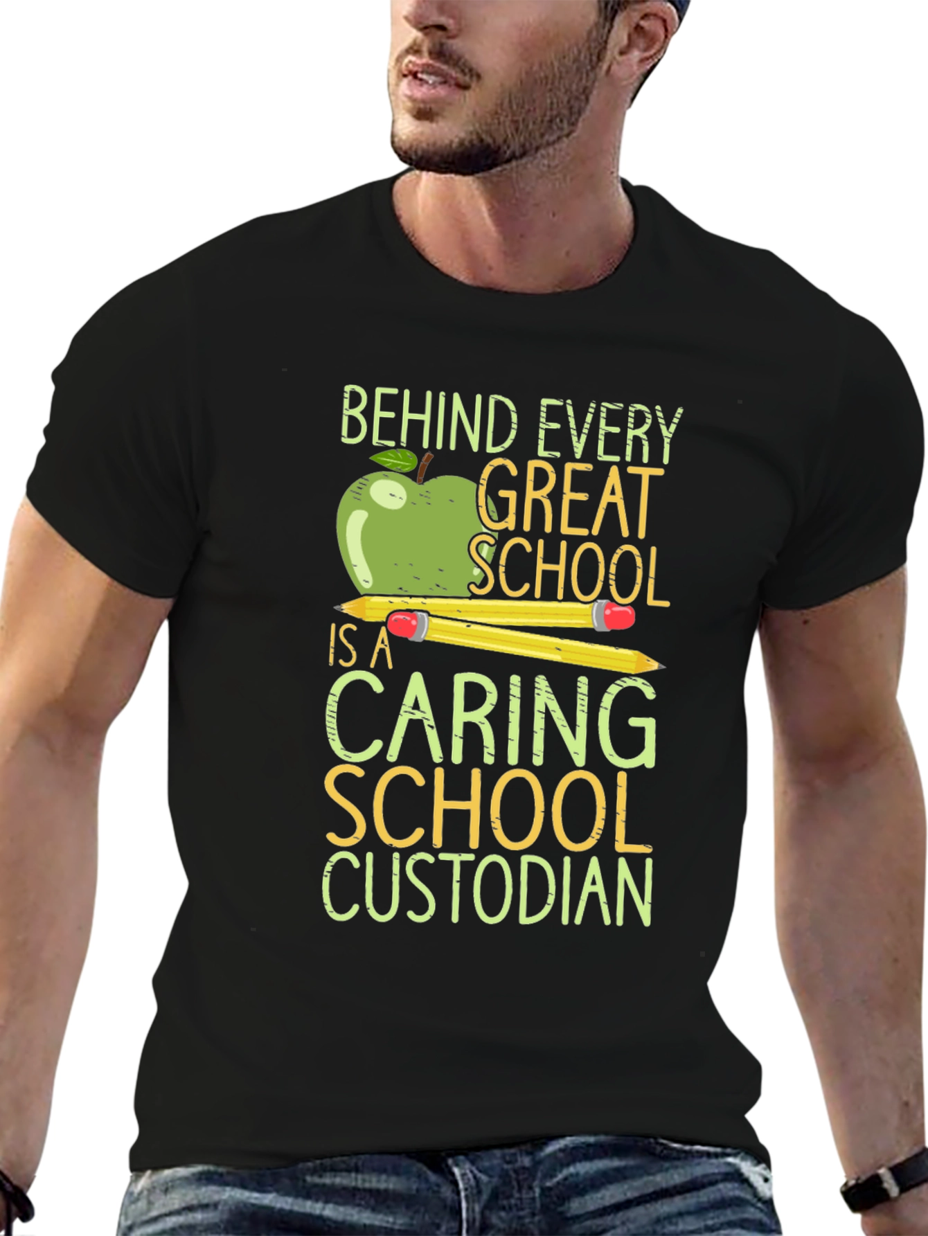 Caring School Custodian T-Shirt