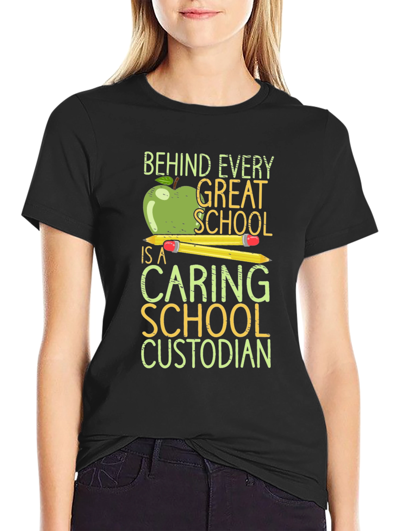 Caring School Custodian T-Shirt