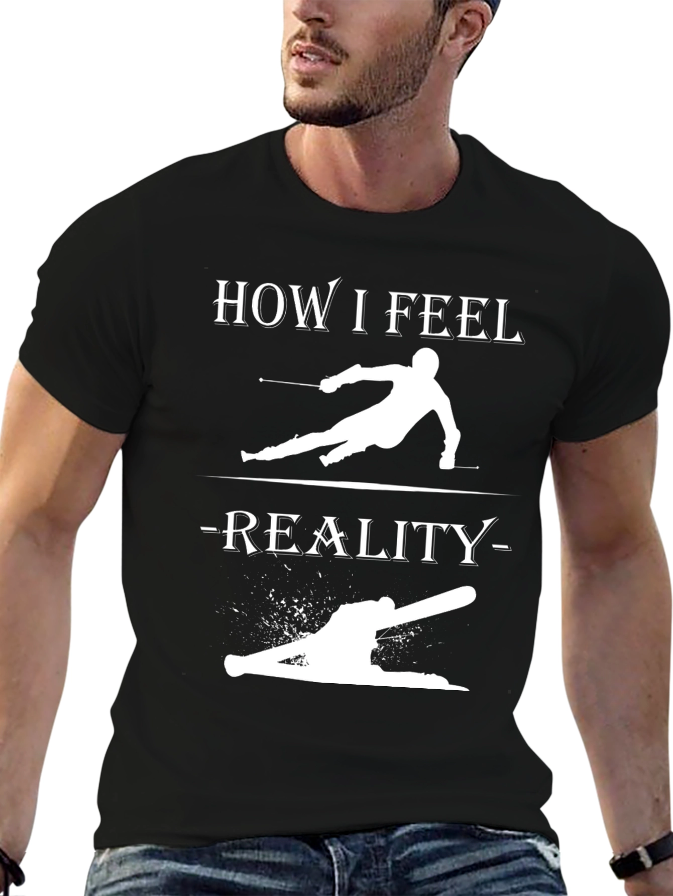Ski How I Feel Reality T-Shirt