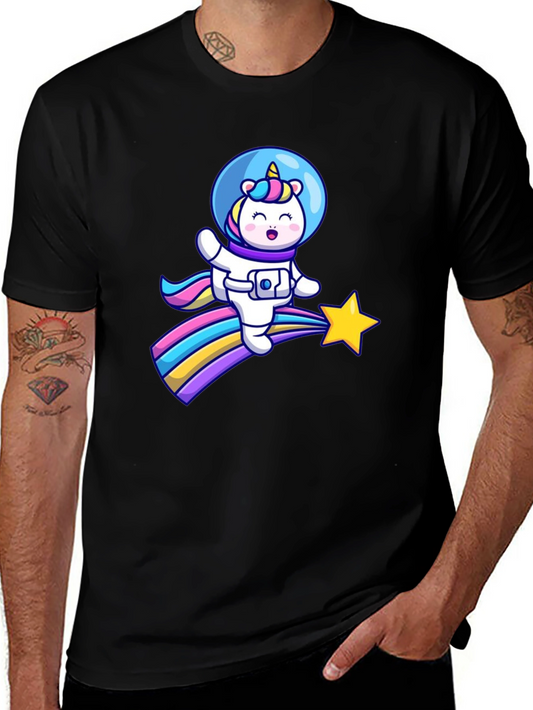 Unicorn Astronaut T-Shirt - Space Rainbow Tee