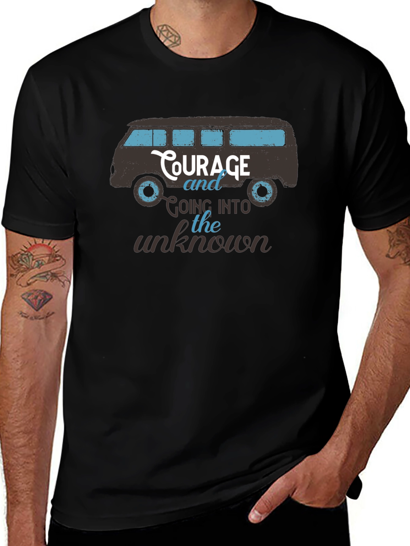 Courage Van Graphic Tee - Black